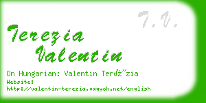 terezia valentin business card